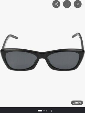 Saint Laurent SL 613 Black Cat-Eye Sunglasses YS00050758-X New
